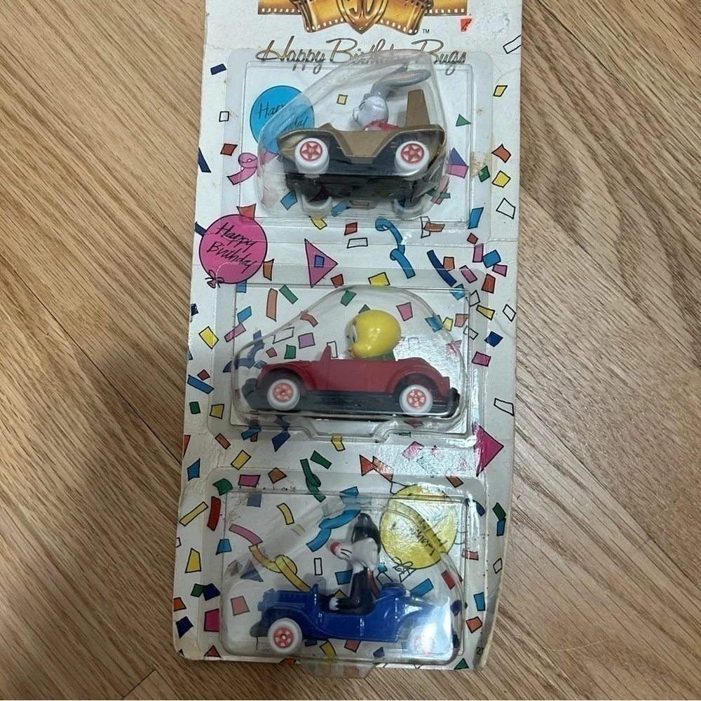 Vintage Looney Tunes Car Set ERTL New Bugs Bunny Tweety Bird Sylvester Cat